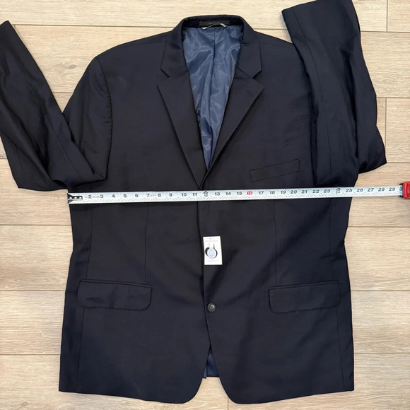 Greg Norman for Tasso Elba Men’s 100% Wool Navy Sport Blazer Jacket Size 50R New - Picture 8 of 13